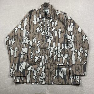 Vintage Saftbak‎ Shirt Men Medium Button Up Trebark Camo Long Sleeve 90s Hunting